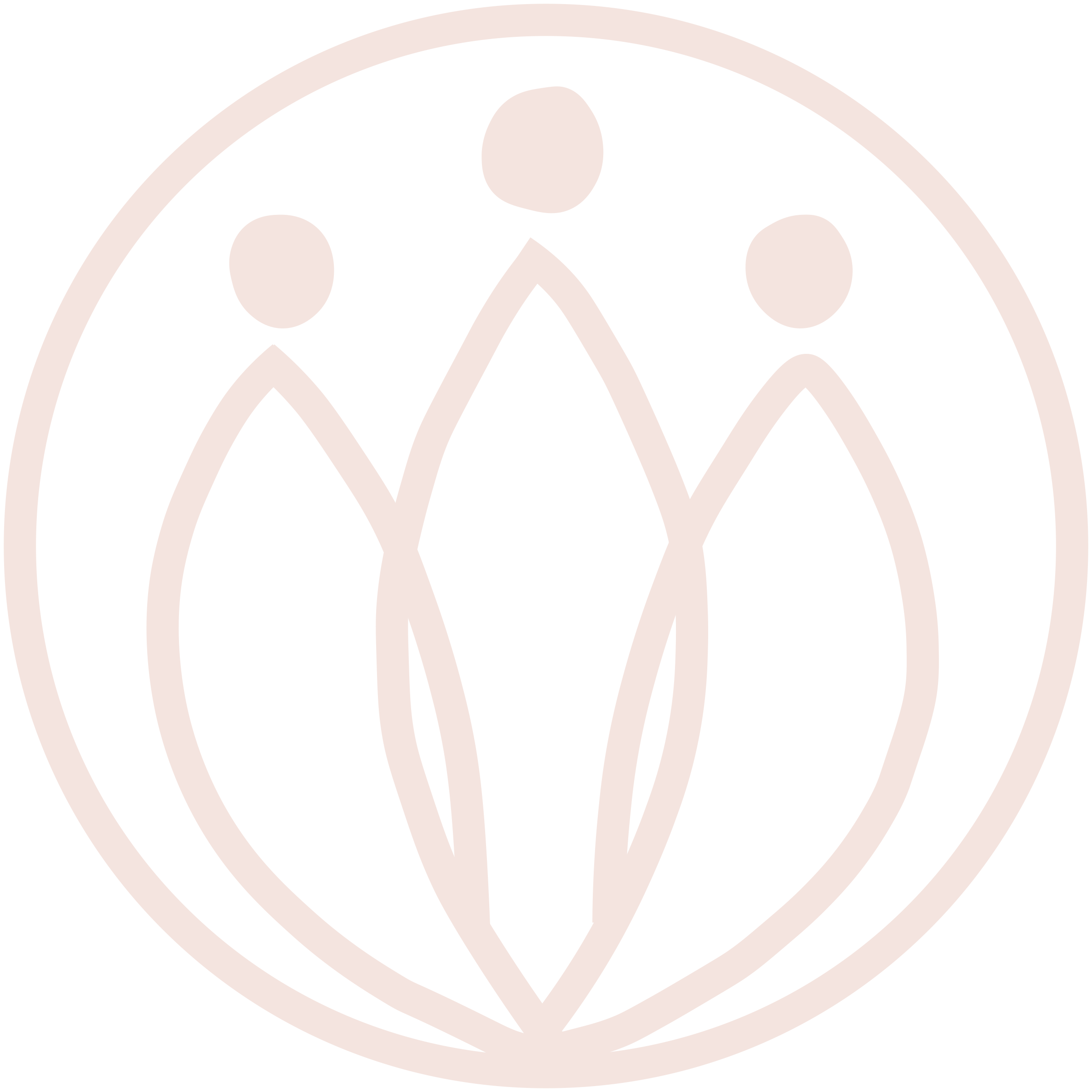 Cove & Kin circular logo featuring stylized figures representing community and wellness